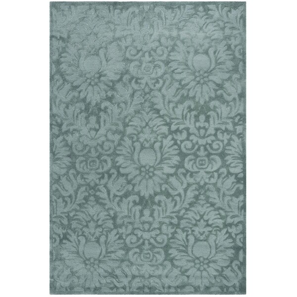 Safavieh 3 x 5 ft. Total Performance Hand Hooked Area RugGrey & Blue TLP714B-3 - main